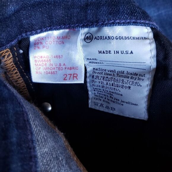 Ag Adriano Goldschmied The Stilt Cigarette jeans size 27R - Picture 5 of 7